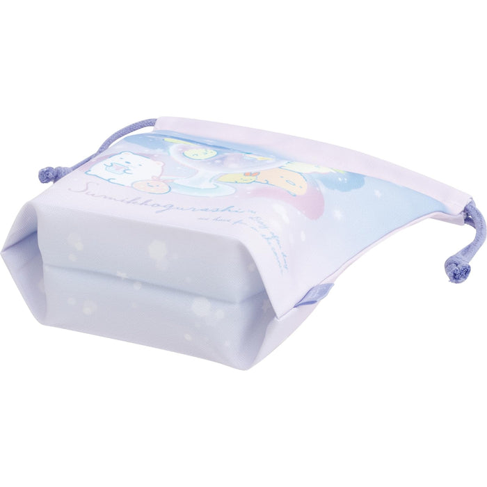San-X Sumikko Gurashi Gusseted Drawstring Bag Ca51702 for Kids and Adults- Japan Figure Store - #1 Bring To You The Best Japanese Goods