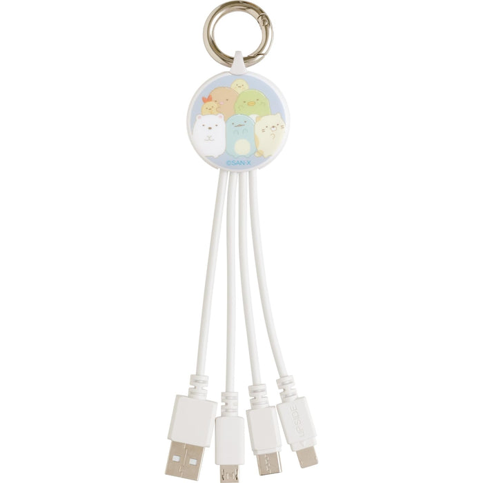 San-X Sumikko Gurashi Multi-Charging Cable Compact Size Em32902- Japan Figure Store - #1 Bring To You The Best Japanese Goods