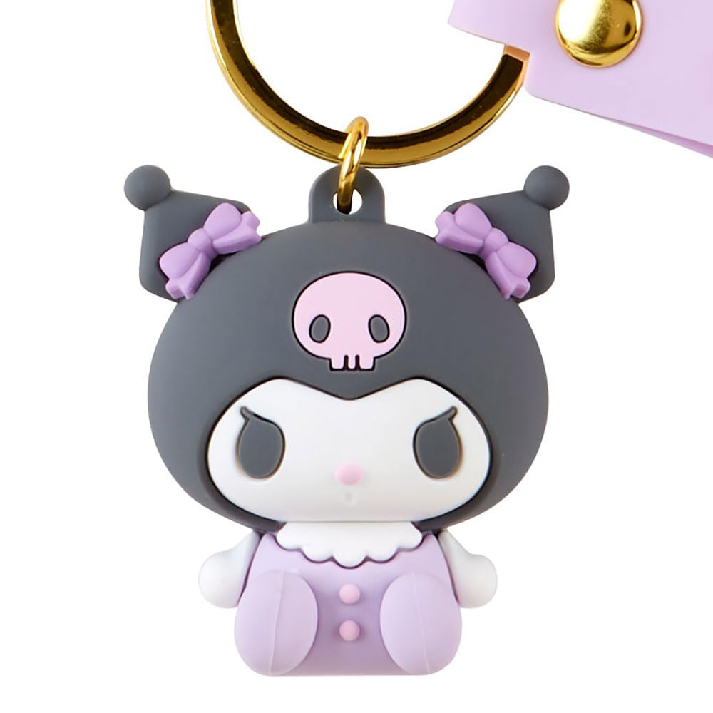 Sanrio 3D Kuromi Keychain 4.4 x 3.5 x 3cm Character 182354- Japan Figure Store - #1 Bring To You The Best Japanese Goods