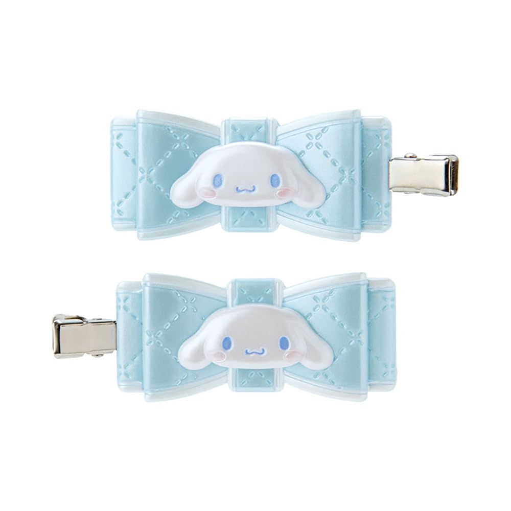 Sanrio Bangs Clip Quilted Ribbon Hair Clip Cinnamoroll 2.5cm X 5.5cm- Japan Figure Store - #1 Bring To You The Best Japanese Goods