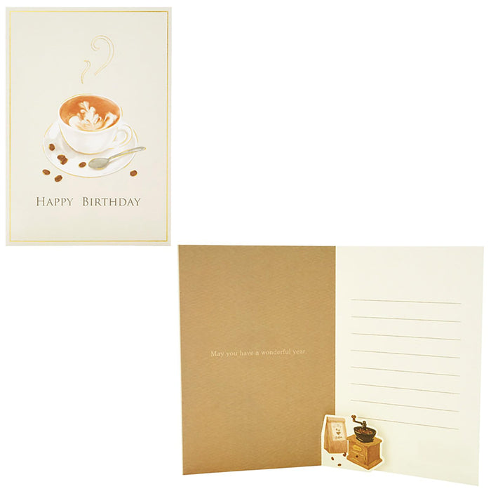 Sanrio Birthday Coffee Greeting Card with Overseas Shipping Bd191-3- Japan Figure Store - #1 Bring To You The Best Japanese Goods