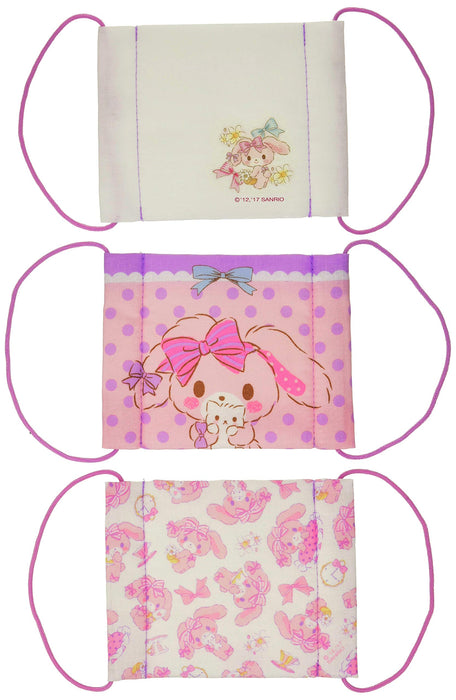 Sanrio Bonbon Ribbon Kids Gauze Mask Set of 3 Washable Breathable- Japan Figure Store - #1 Bring To You The Best Japanese Goods