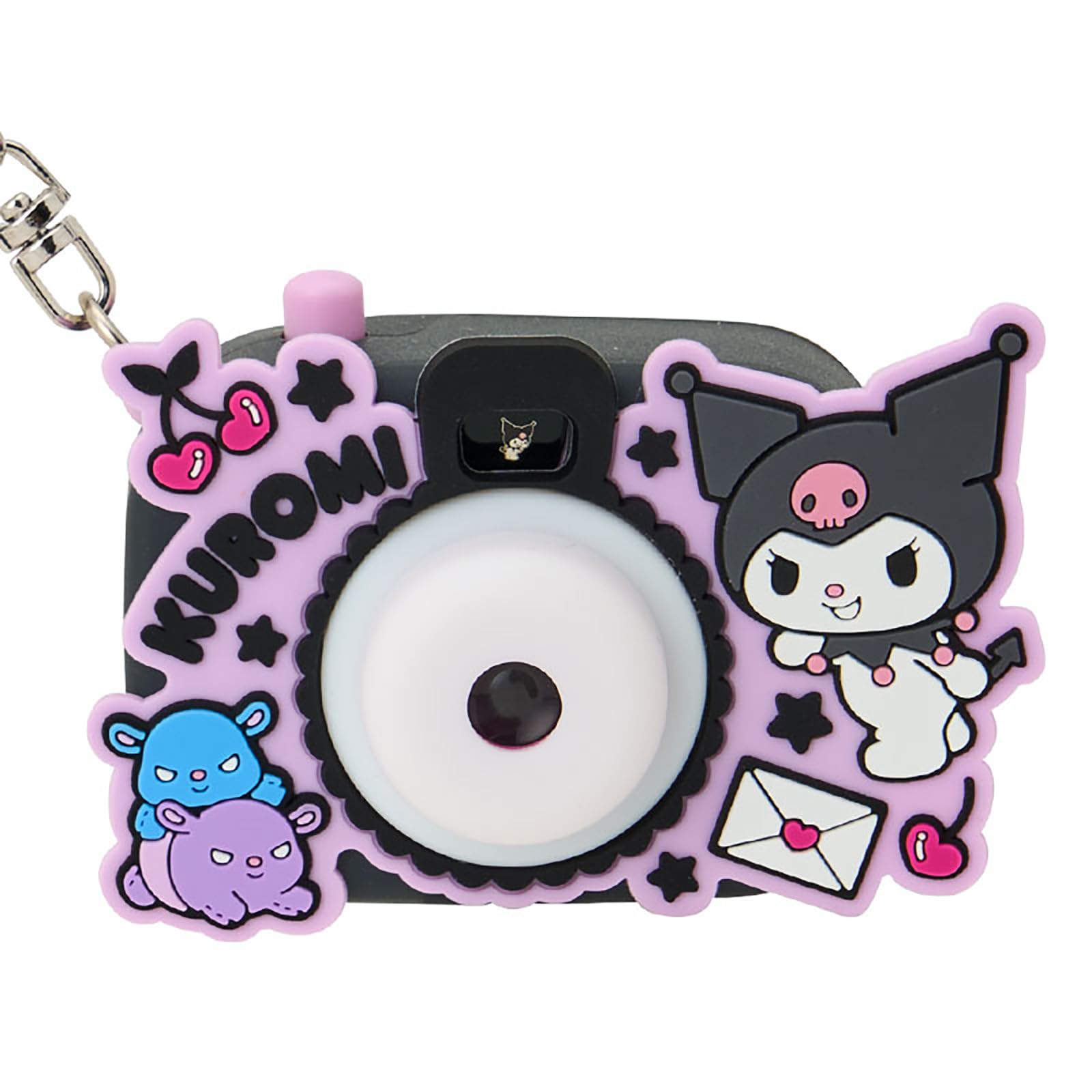 Sanrio Kuromi Camera-Shaped Light Scope Keychain Mini Toy ABS PVC