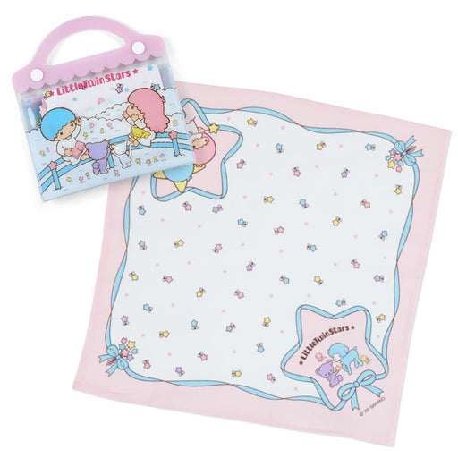 Sanrio Little Twin Stars Case & Handkerchief Set - 13.5x1x13.7 cm- Japan Figure Store - #1 Bring To You The Best Japanese Goods