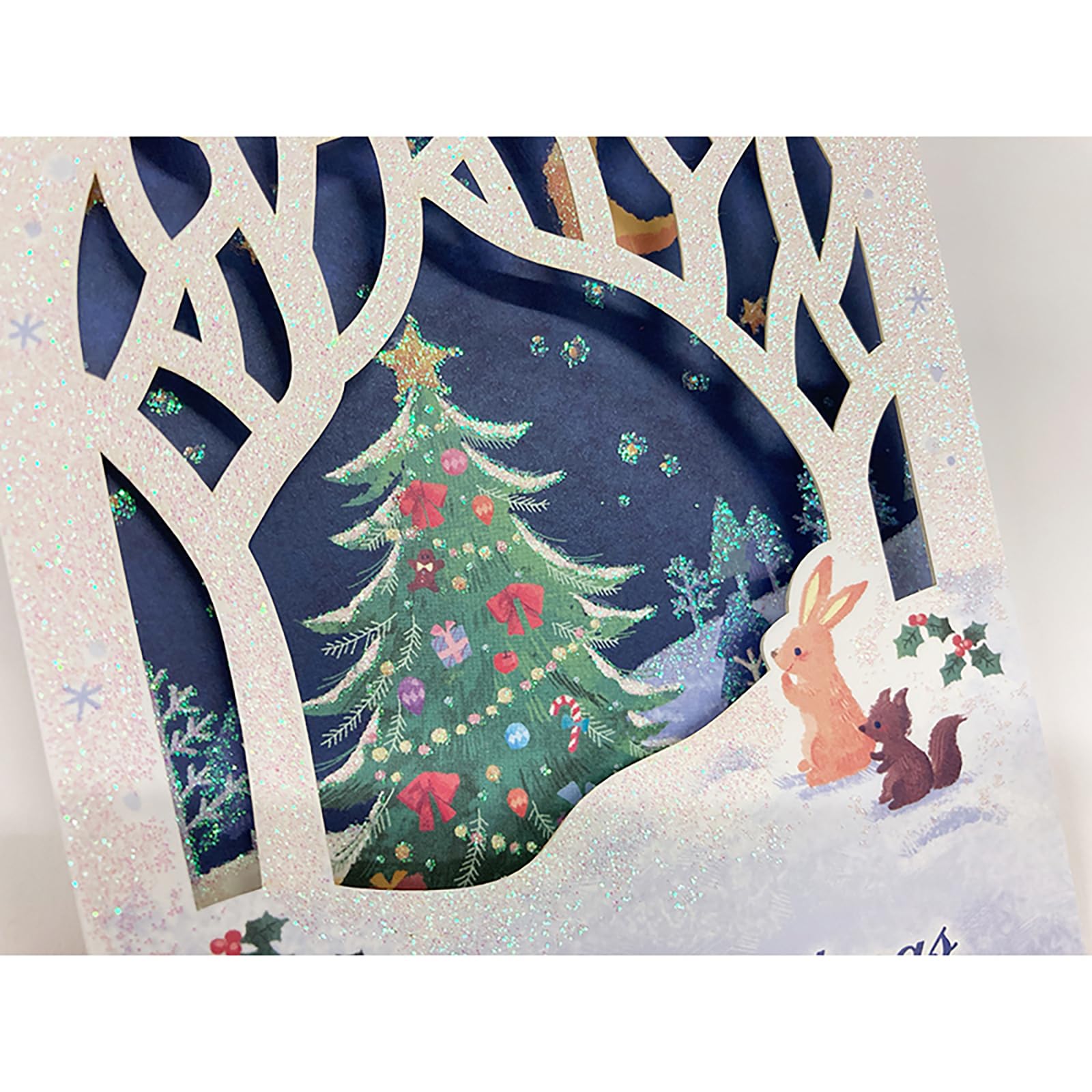 Sanrio Christmas Cards with Santa and Animals in Forest - Overseas Shipping- Japan Figure Store - #1 Bring To You The Best Japanese Goods