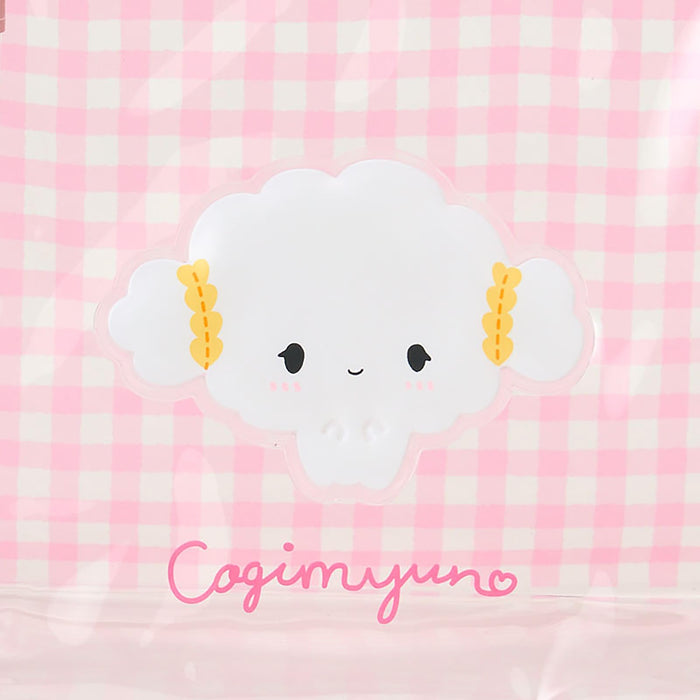Sanrio Kogimyun Clear Pouch with Steel Zipper for Ages 3+ 22x10x15cm