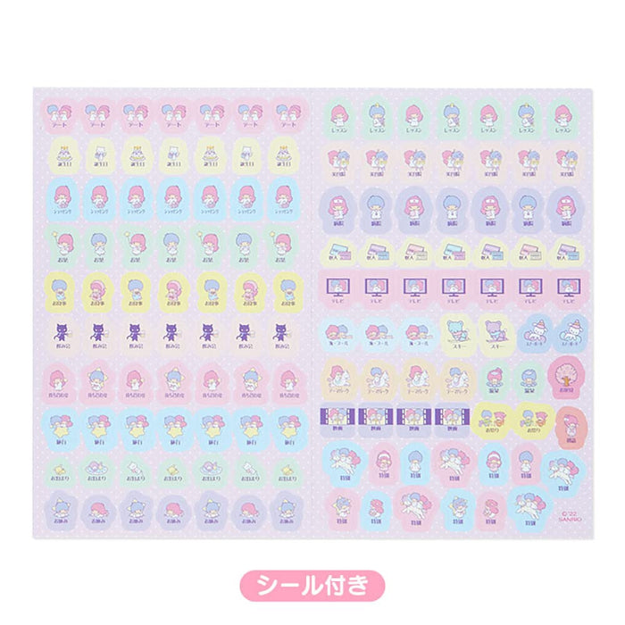 Sanrio 2023 Diary B6 Little Twin Stars Monthly Weekly Planner with Stickers- Japan Figure Store - #1 Bring To You The Best Japanese Goods
