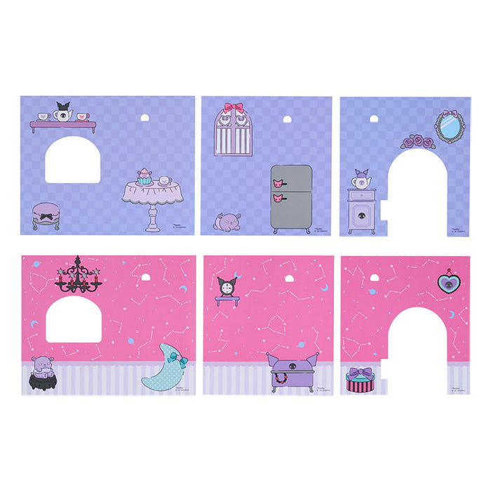 Maison de poupée Sanrio My Melody Kuromi, ensemble d'anime en résine ABS et PVC, pour enfants de 3 ans et plus.