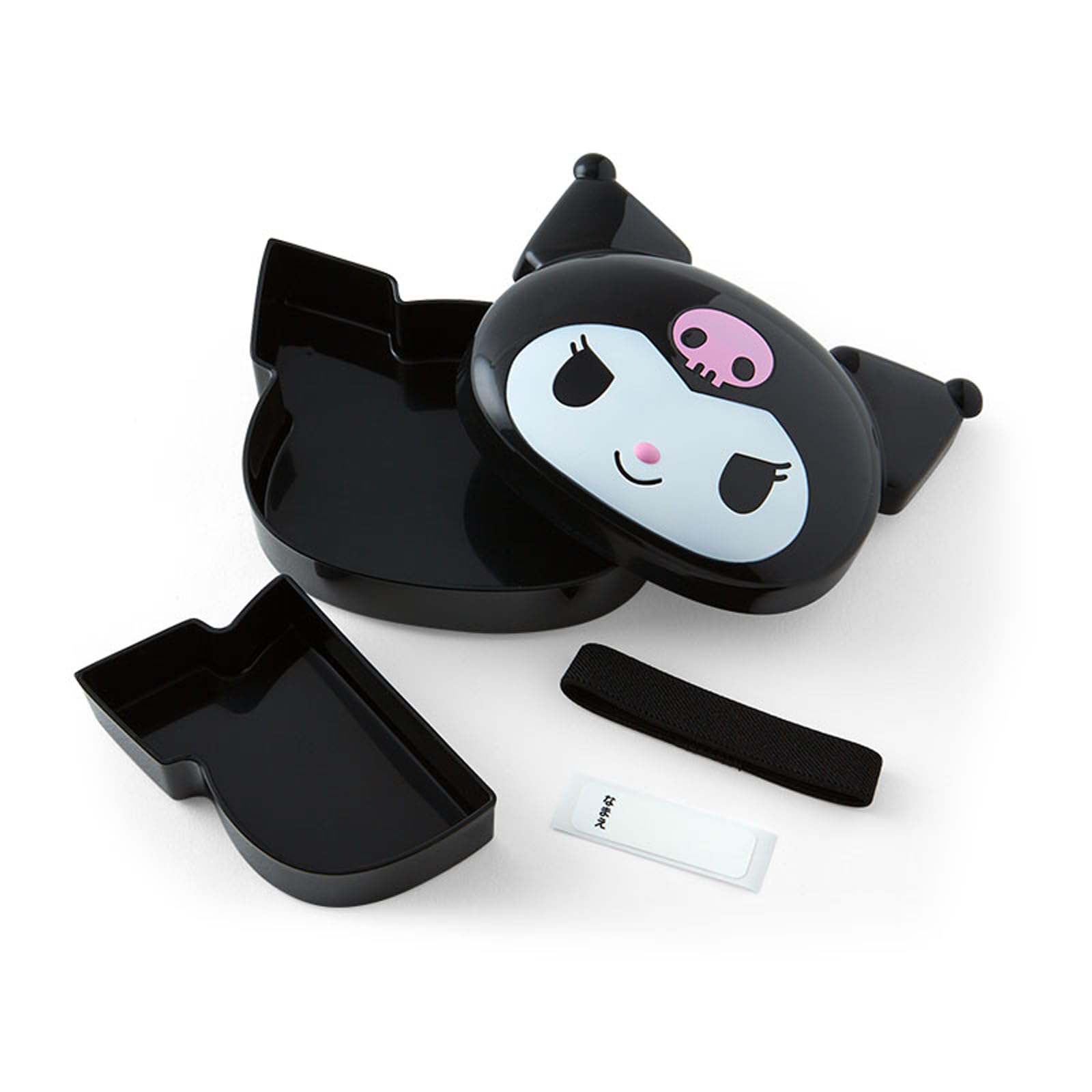 Sanrio Kuromi Face-Shaped Lunch Box Microwave Safe Bento 631477