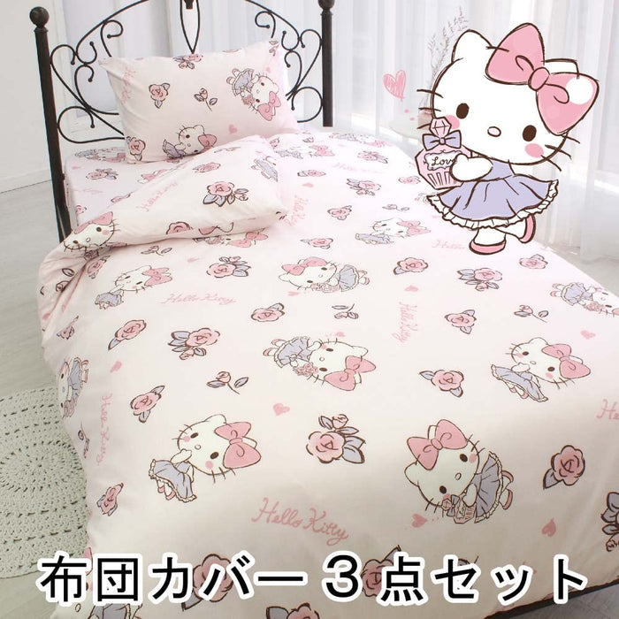Sanrio Hello Kitty 3-Piece Duvet Cover Set Single Japanese & Western Style- Japan Figure Store - #1 Bring To You The Best Japanese Goods