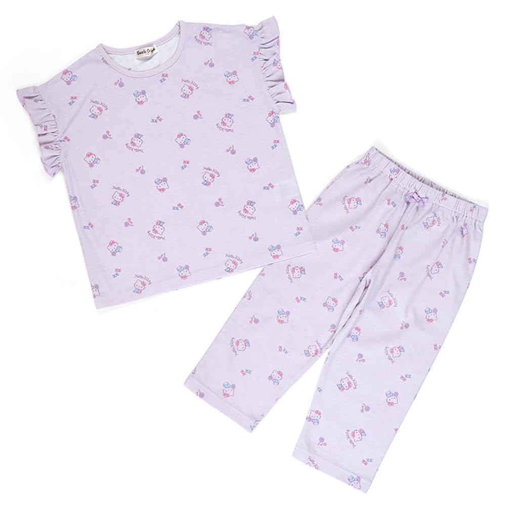 Sanrio Hello Kitty Kids Short Sleeve Pajamas 100Cm - Cute Character Design- Japan Figure Store - #1 Bring To You The Best Japanese Goods