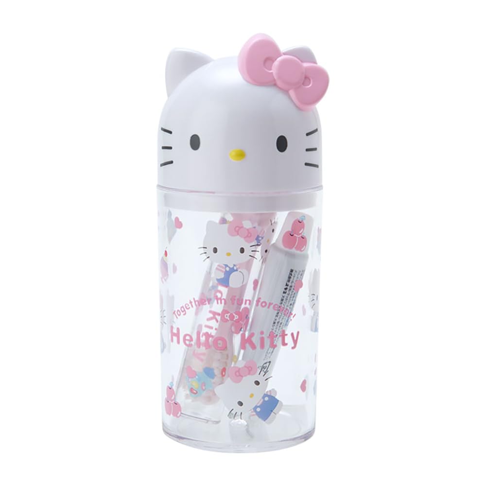 Sanrio Hello Kitty Toothbrush and Cup Set 12x7x5 cm Character Design- Japan Figure Store - #1 Bring To You The Best Japanese Goods