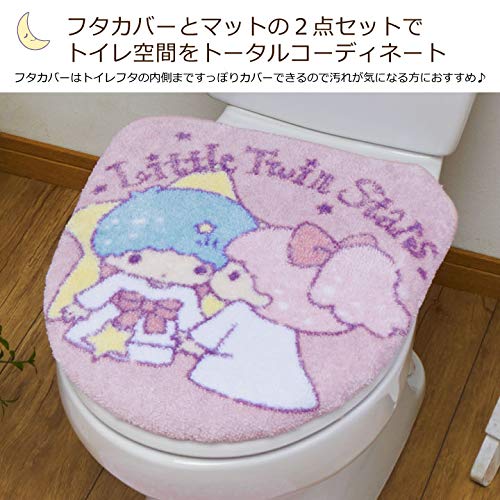 Sanrio Kiki & Lala Toilet Cover and Mat 2-Piece Set for Washing and Heating- Japan Figure Store - #1 Bring To You The Best Japanese Goods