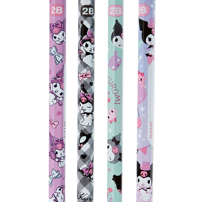 Sanrio Kuromi 2B Pencil Set - Pack of 4 High-Quality Pencils- Japan Figure Store - #1 Bring To You The Best Japanese Goods