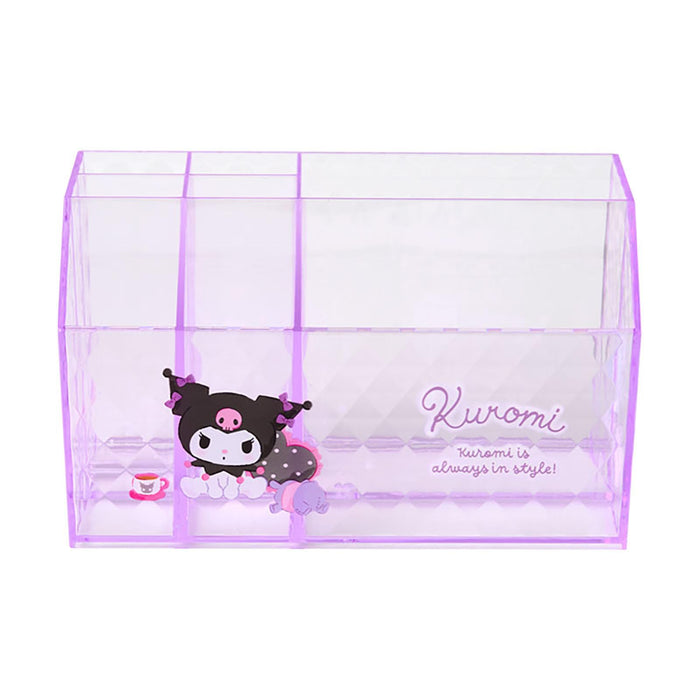Organisateur de cosmétiques Sanrio Kuromi 115959, boîte de rangement de maquillage portable