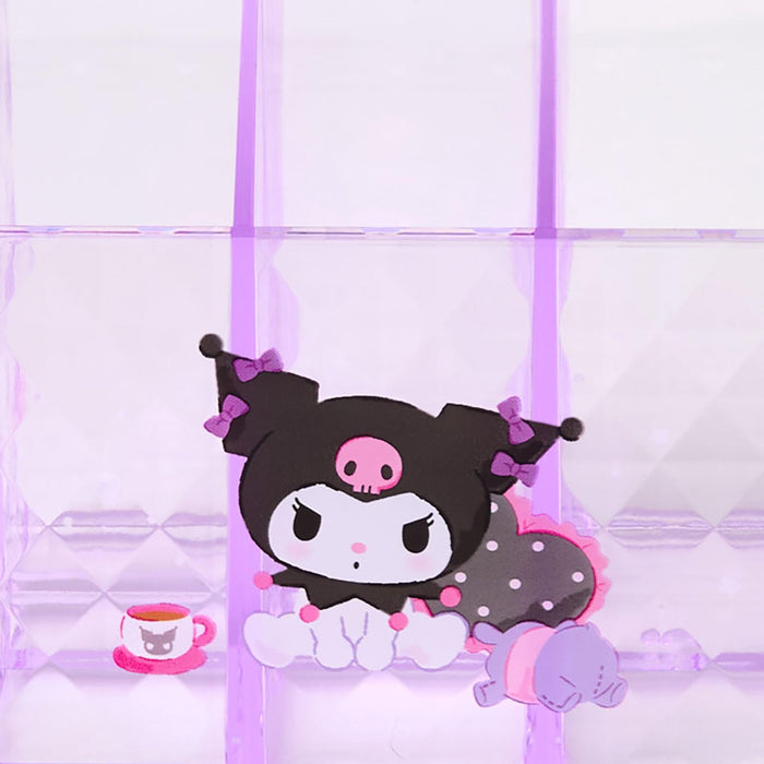 Organisateur de cosmétiques Sanrio Kuromi 115959, boîte de rangement de maquillage portable