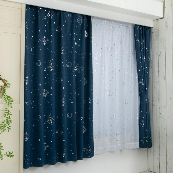 Sanrio Kuromi Blackout and Lace Curtain Set 100x135cm - Heat Insulated- Japan Figure Store - #1 Bring To You The Best Japanese Goods
