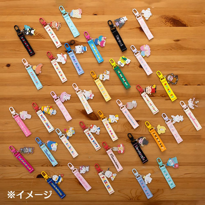 Sanrio Yoshikitty Hello Kitty Embroidered Tag Keychain 13X4X0.7cm 1st Edition- Japan Figure Store - #1 Bring To You The Best Japanese Goods