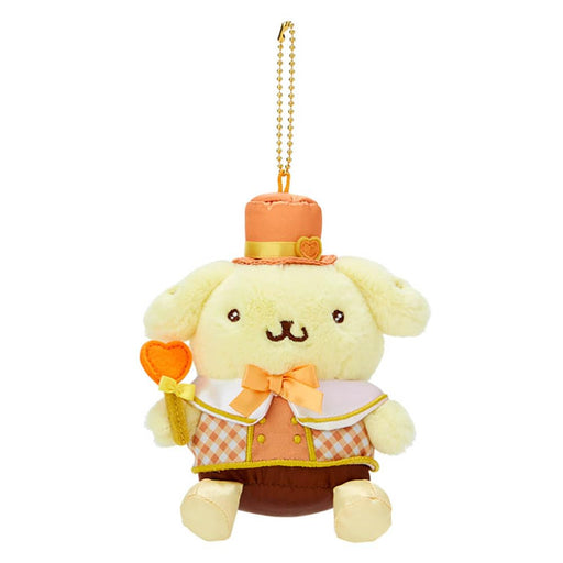 Sanrio Pompompurin Mascot Holder Beige 12x7x14 cm Adorable Plush Organizer- Japan Figure Store - #1 Bring To You The Best Japanese Goods