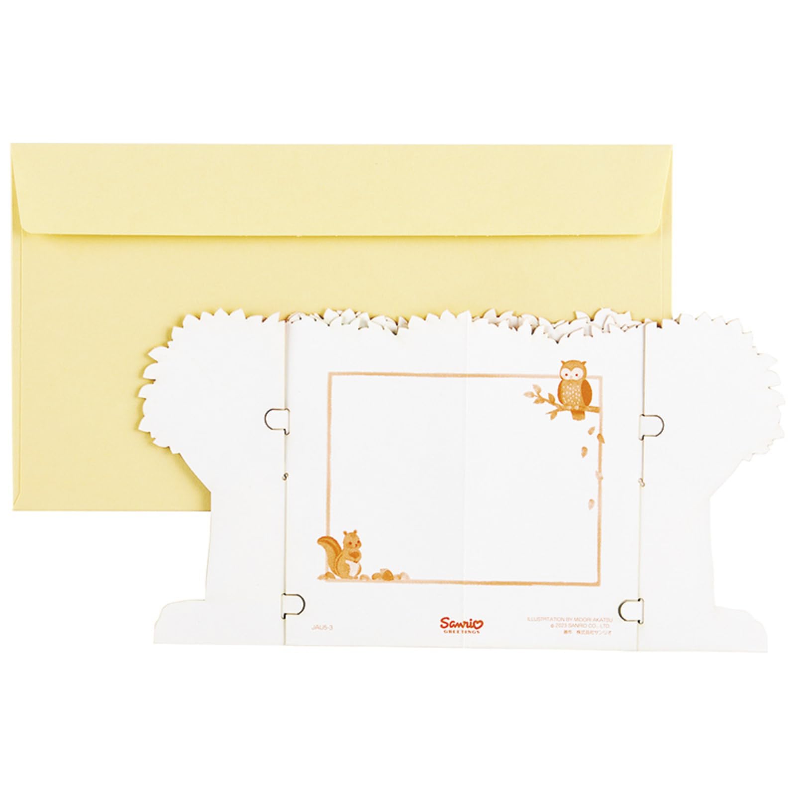 Sanrio Autumn Forest Animal Greeting Card with Message - Overseas Shipping- Japan Figure Store - #1 Bring To You The Best Japanese Goods