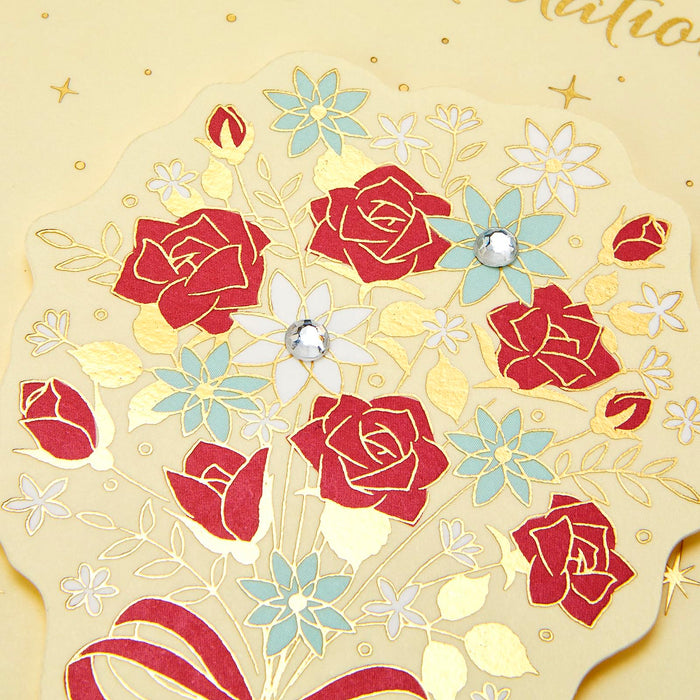 Sanrio Rose Bouquet Greeting Card with Celebration Message Card Overseas Shipping- Japan Figure Store - #1 Bring To You The Best Japanese Goods