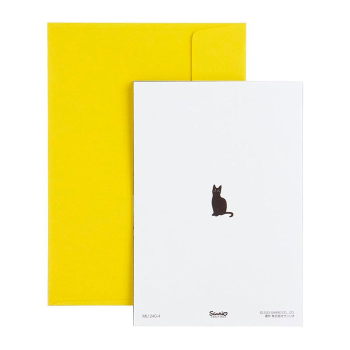 Sanrio Black and White Cats Multipurpose Greeting Card Mu240-4- Japan Figure Store - #1 Bring To You The Best Japanese Goods