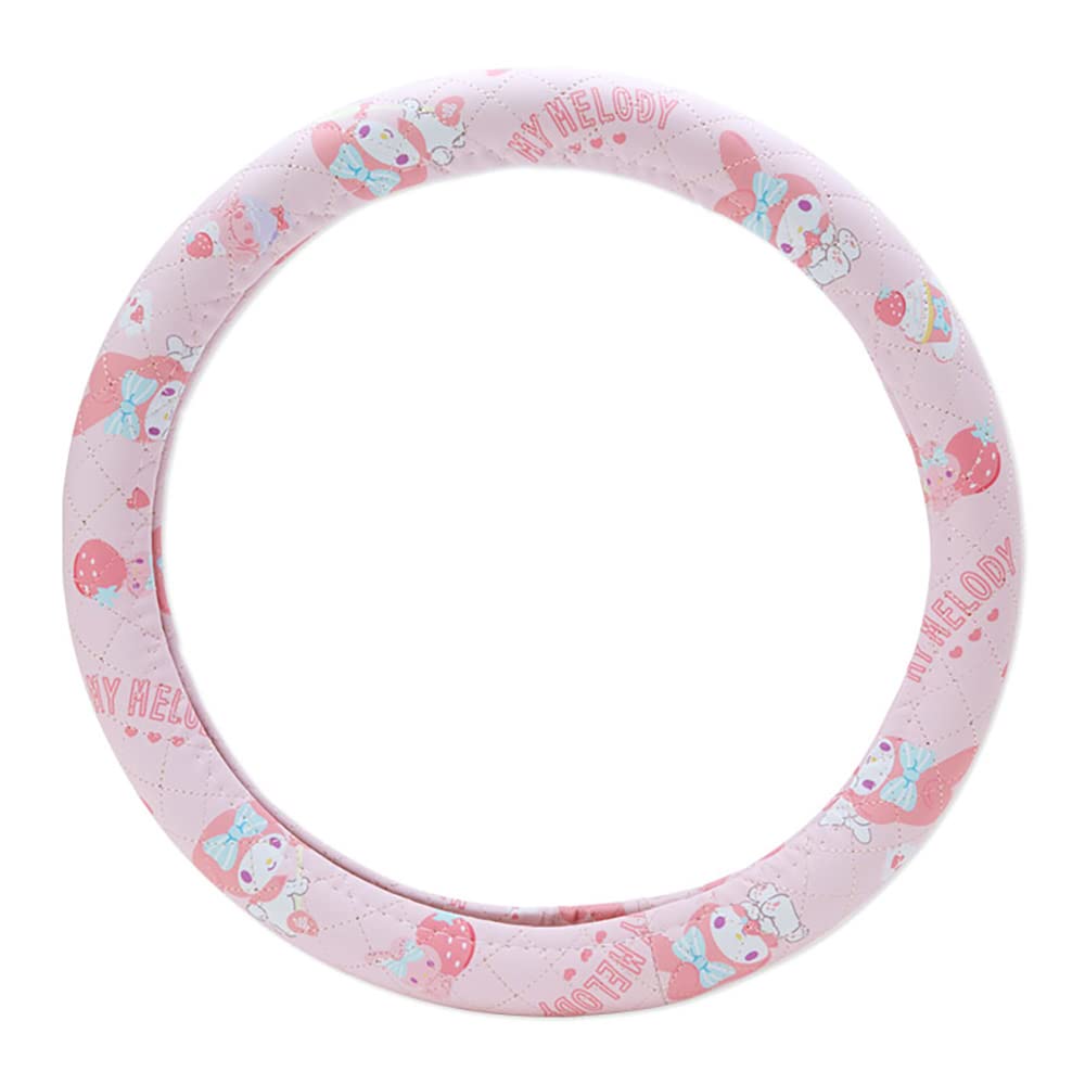 Sanrio My Melody Steering Wheel Cover - Plush Pink 839213- Japan Figure Store - #1 Bring To You The Best Japanese Goods