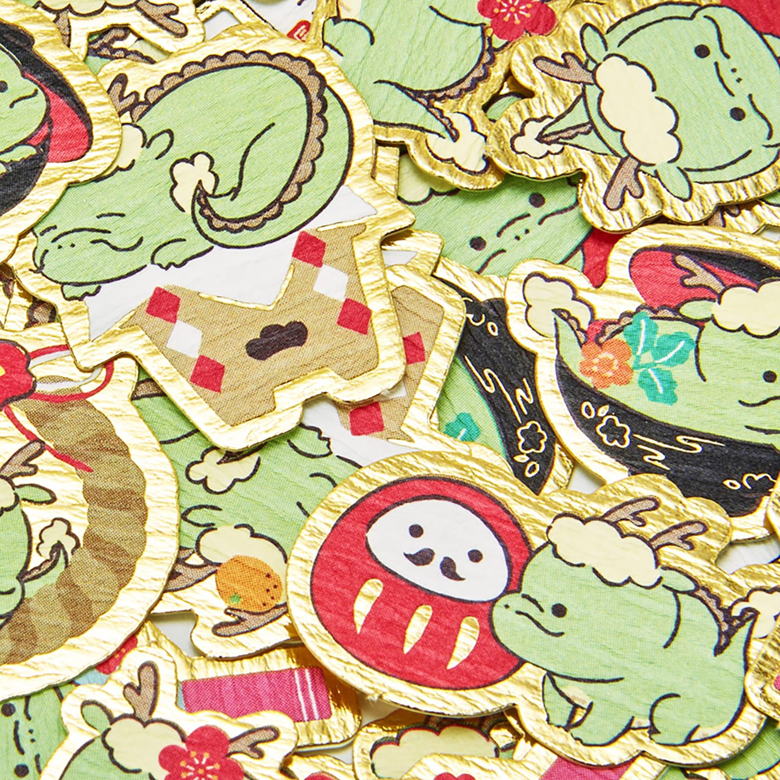 Sanrio New Year's Cards and Stickers Set - Tatsu & Accessories Flake Stickers- Japan Figure Store - #1 Bring To You The Best Japanese Goods