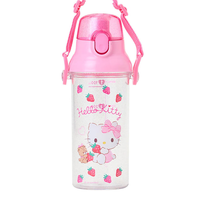 Sanrio Hello Kitty 500ml Clear Bottle - Durable & Dishwasher Safe