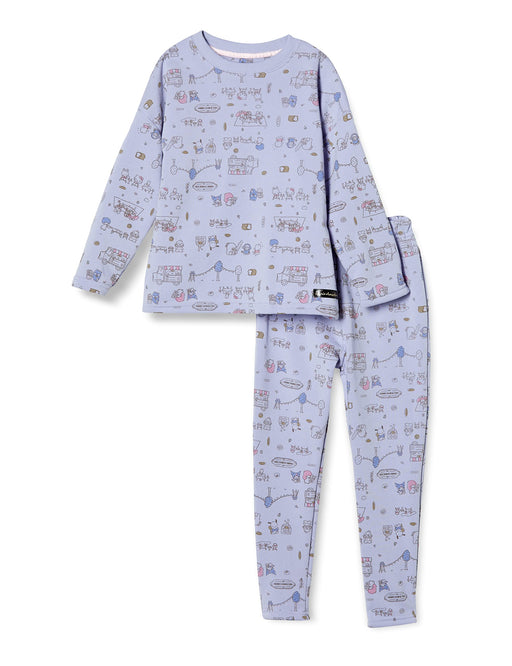 Sanrio Shaggy Long Sleeve Pajama Set for Girls - Comfortable T-Suit Roomwear- Japan Figure Store - #1 Bring To You The Best Japanese Goods