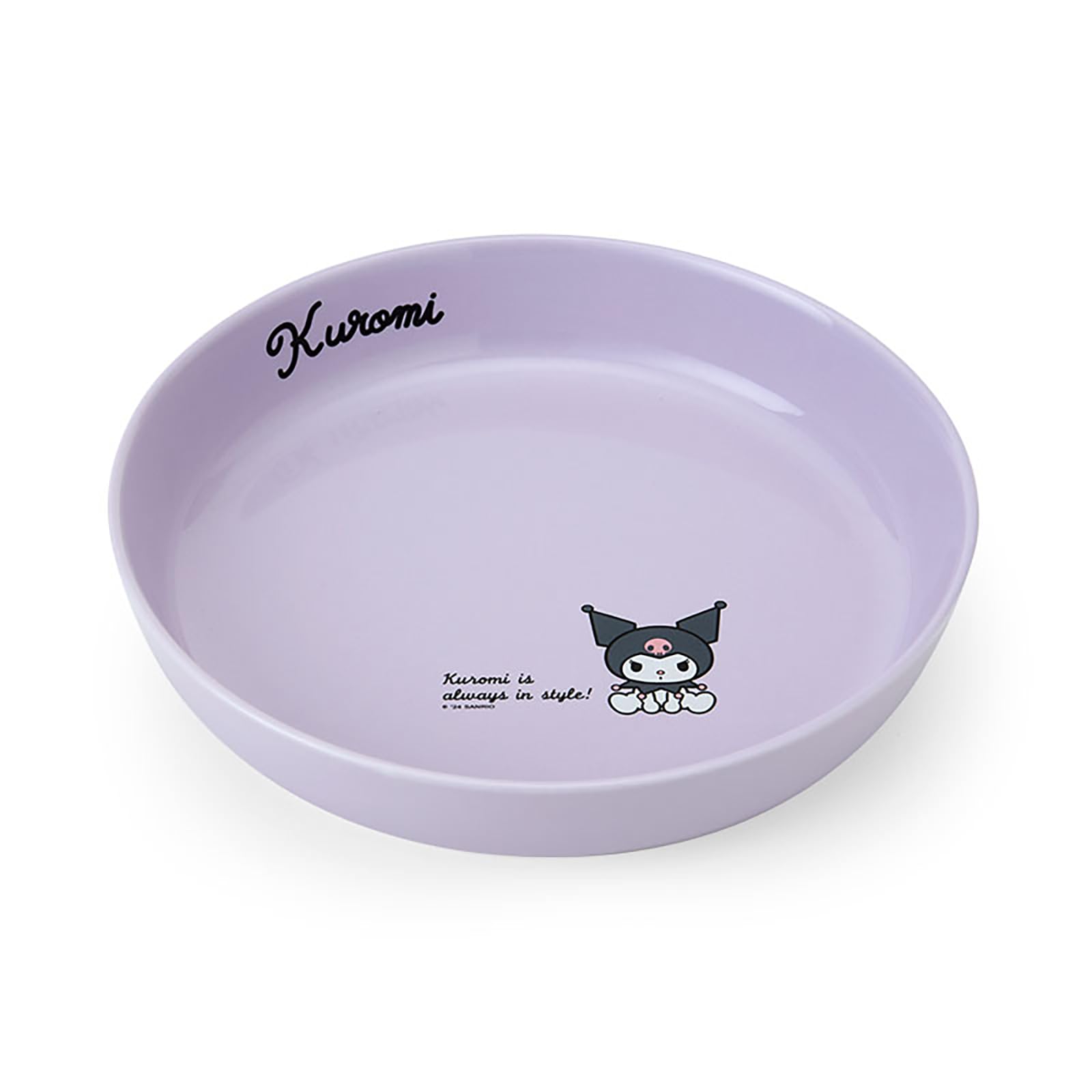 Sanrio Kuromi 21cm Ceramic Plate Microwave Dishwasher Safe Curry Pasta Plate