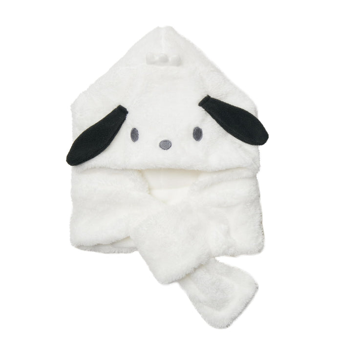 Sanrio Pochacco Pattern Hooded Neck Warmer for Cozy Comfort- Japan Figure Store - #1 Bring To You The Best Japanese Goods
