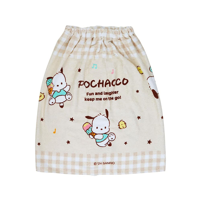 Sanrio Pochacco Wrap Towel 60cm by 110cm - Cute Character Bath Accessory- Japan Figure Store - #1 Bring To You The Best Japanese Goods