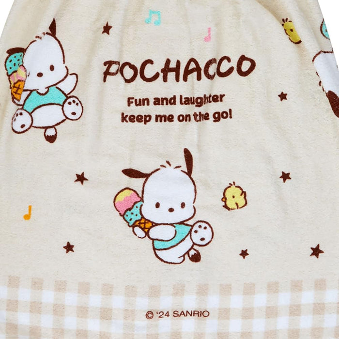 Sanrio Pochacco Wrap Towel 60cm by 110cm - Cute Character Bath Accessory- Japan Figure Store - #1 Bring To You The Best Japanese Goods
