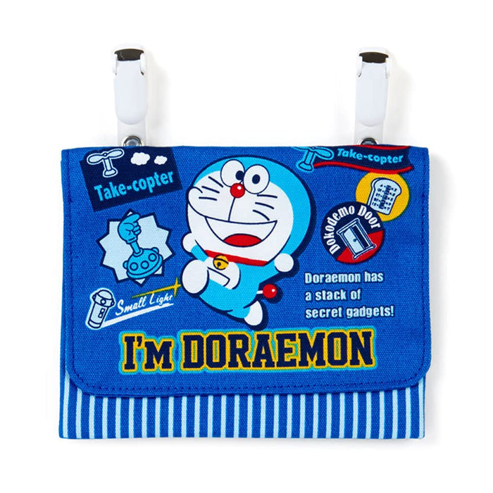 Sanrio Doraemon Pocket Pouch Clip Made in Japan with Name Space- Japan Figure Store - #1 Bring To You The Best Japanese Goods