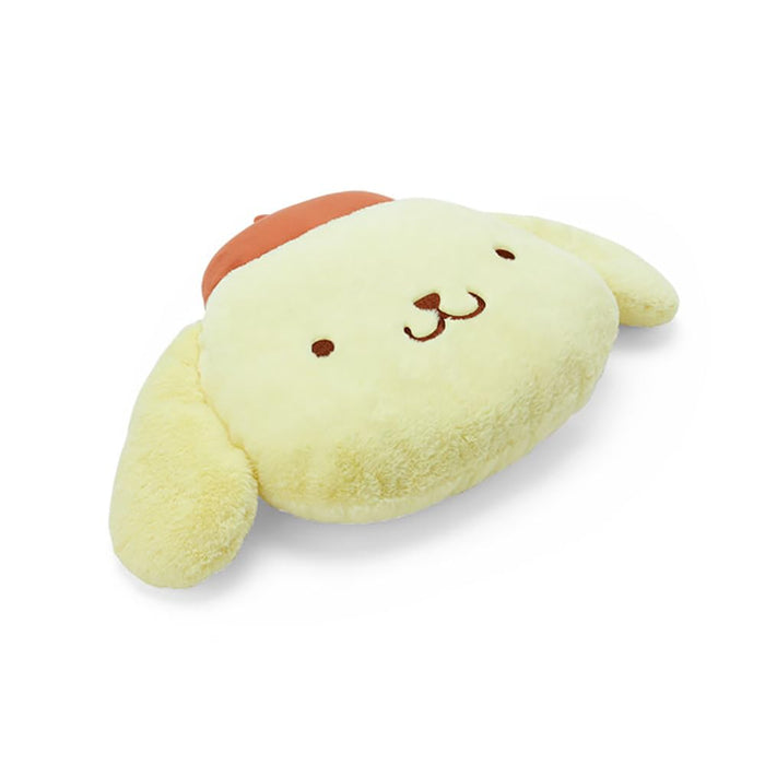 Sanrio Pompompurin Face-Shaped Cushion Small Plush Pillow- Japan Figure Store - #1 Bring To You The Best Japanese Goods