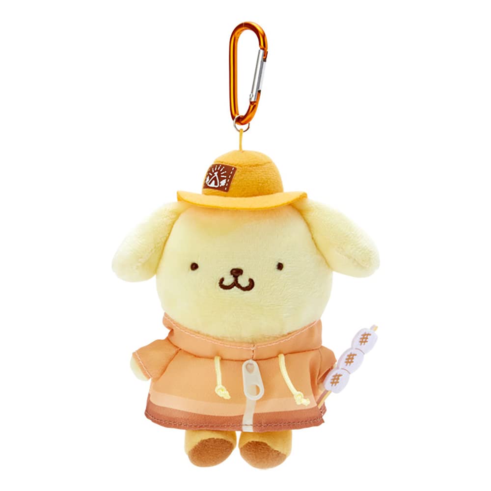 Sanrio Pompompurin Mascot Holder Cute Camp Design 124516- Japan Figure Store - #1 Bring To You The Best Japanese Goods