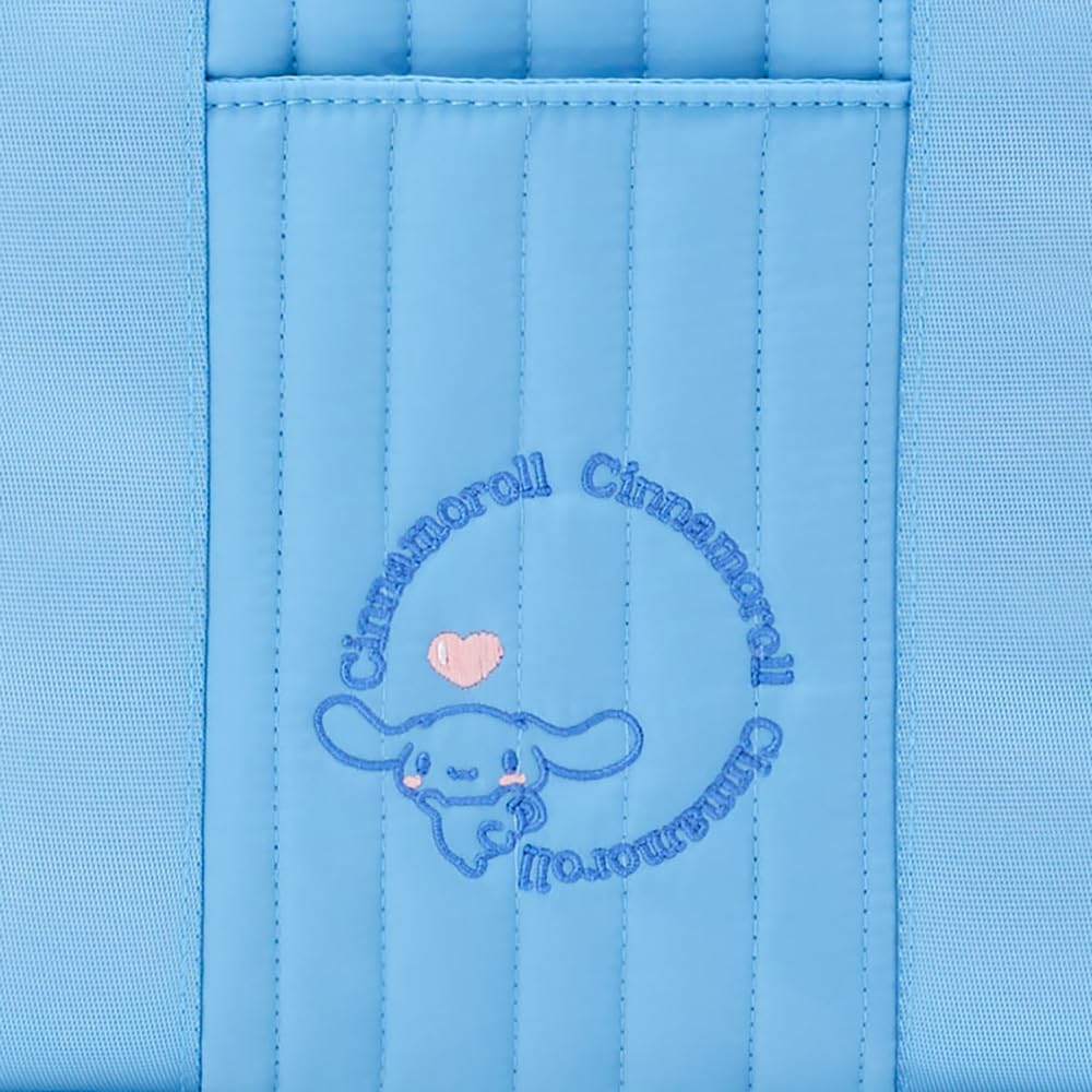 Sanrio Quilted Tote Bag M Cinnamoroll 46x12.5x28 cm 444197- Japan Figure Store - #1 Bring To You The Best Japanese Goods