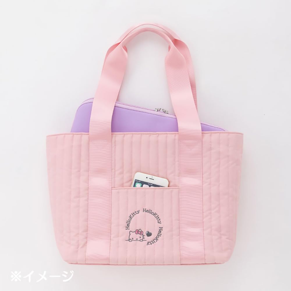 Sanrio Quilted Tote Bag M Pochacco 46x12.5x28cm- Japan Figure Store - #1 Bring To You The Best Japanese Goods