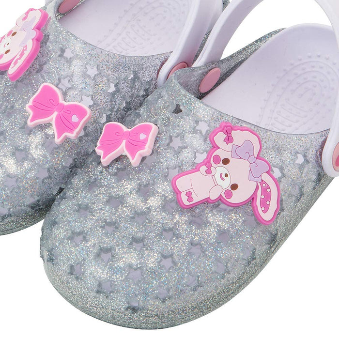 Sanrio Bonbon Ribbon Clear Sandals 18Cm for Kids- Japan Figure Store - #1 Bring To You The Best Japanese Goods