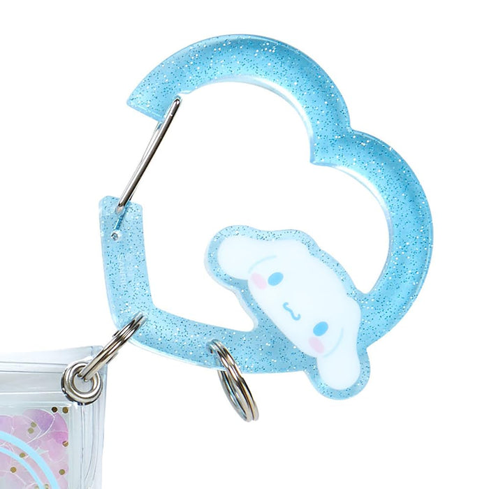 Sanrio Cinnamoroll Clear Pouch with Carabiner - Colorful Heart Series- Japan Figure Store - #1 Bring To You The Best Japanese Goods