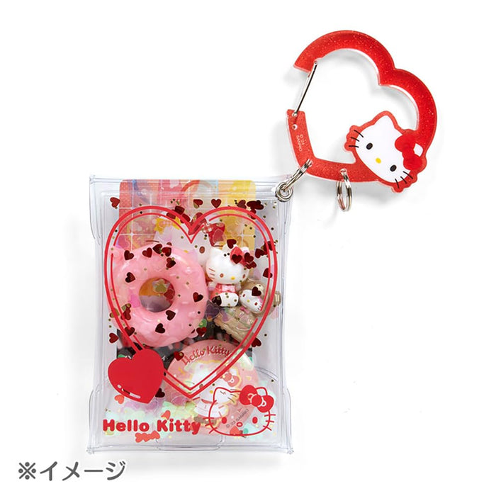 Sanrio Cinnamoroll Clear Pouch with Carabiner - Colorful Heart Series- Japan Figure Store - #1 Bring To You The Best Japanese Goods
