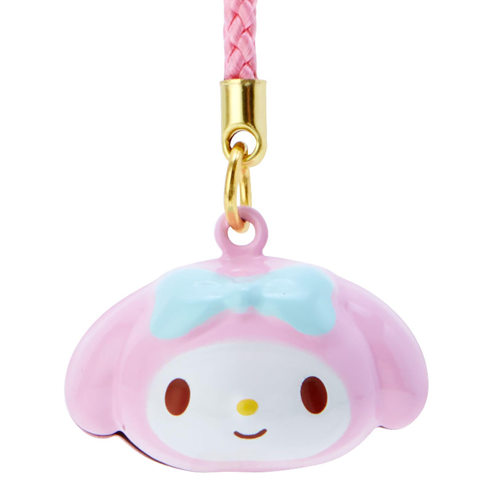 Sanrio My Melody Face-Shaped Brass Bell Strap String 341525- Japan Figure Store - #1 Bring To You The Best Japanese Goods