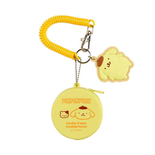Sanrio Silicone Mini Case Charm Pompompurin Keychain 6.5x6.5x3cm- Japan Figure Store - #1 Bring To You The Best Japanese Goods