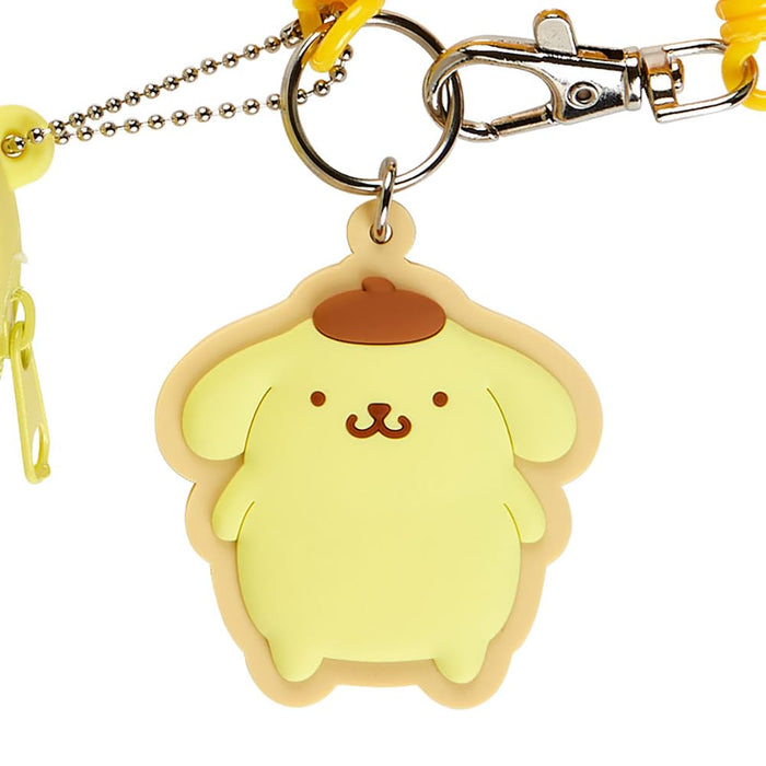 Sanrio Silicone Mini Case Charm Pompompurin Keychain 6.5x6.5x3cm- Japan Figure Store - #1 Bring To You The Best Japanese Goods