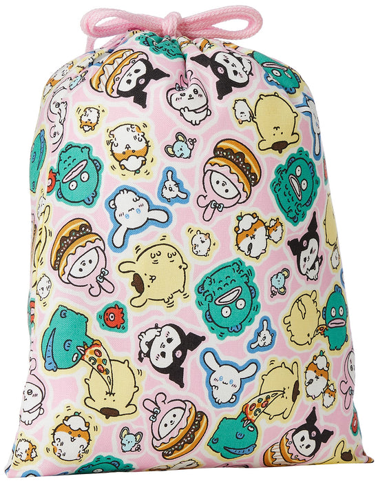 Sanrio Small Pink Drawstring Bag - Compact and Durable CG-2798 PK- Japan Figure Store - #1 Bring To You The Best Japanese Goods