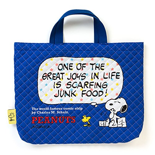 Sanrio Snoopy Quilted Tote Bag Skateboarding Design- Japan Figure Store - #1 Bring To You The Best Japanese Goods