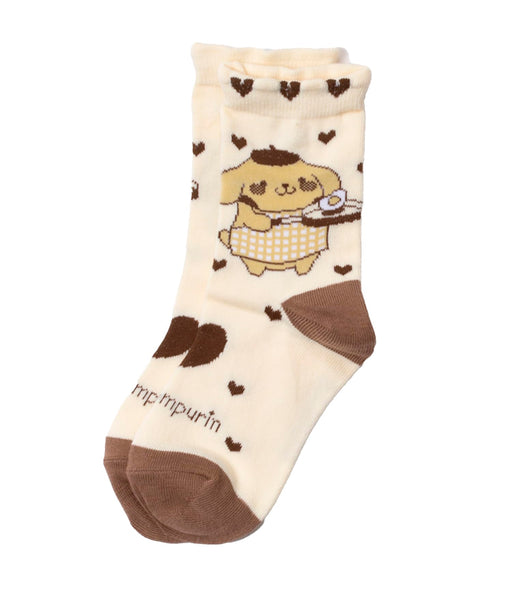 Sanrio Girls Cream Socks 4264425 - Comfortable and Stylish- Japan Figure Store - #1 Bring To You The Best Japanese Goods