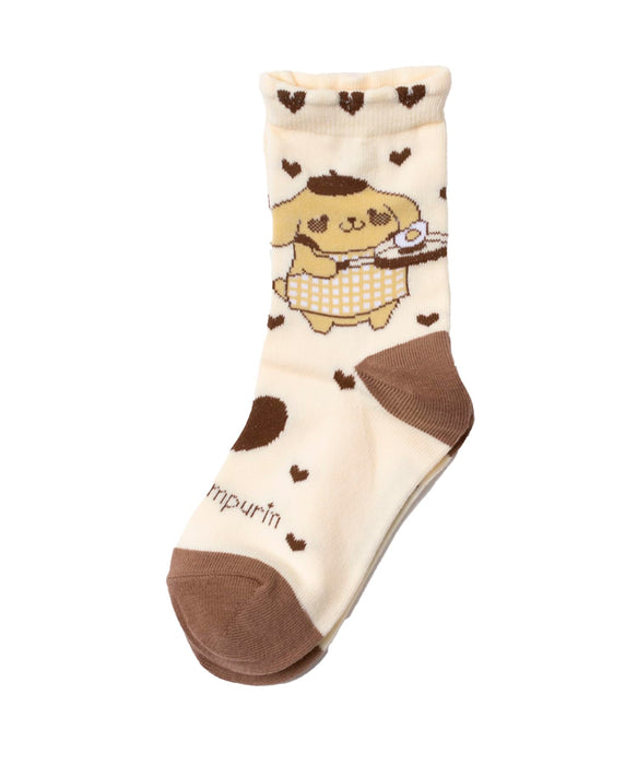 Sanrio Girls Cream Socks 4264425 - Comfortable and Stylish- Japan Figure Store - #1 Bring To You The Best Japanese Goods