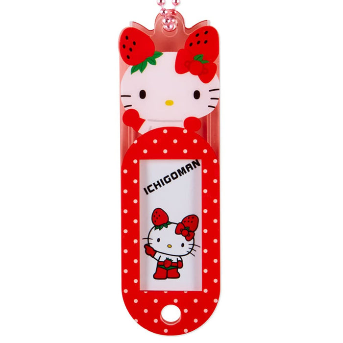 Sanrio Strawberry Man Name Tag ID Badge Holder 982997- Japan Figure Store - #1 Bring To You The Best Japanese Goods